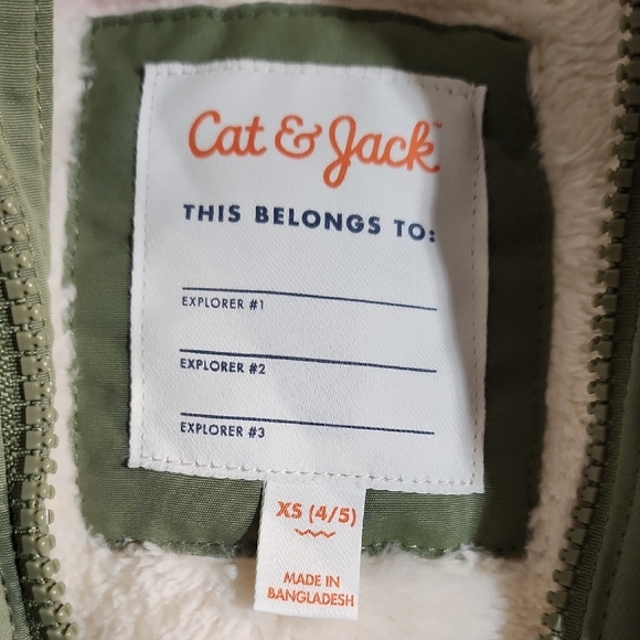 Cat & Jack Olive Green Jacket - Picture 2 of 7